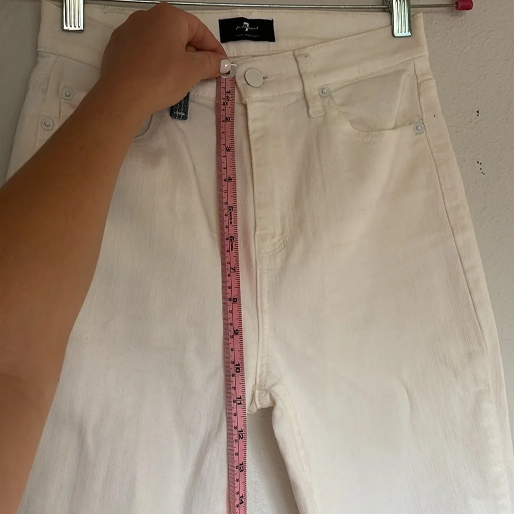 7 Jeans, size 25, white with jean accents